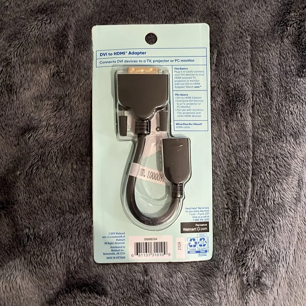 DVI to HDMI adapter
